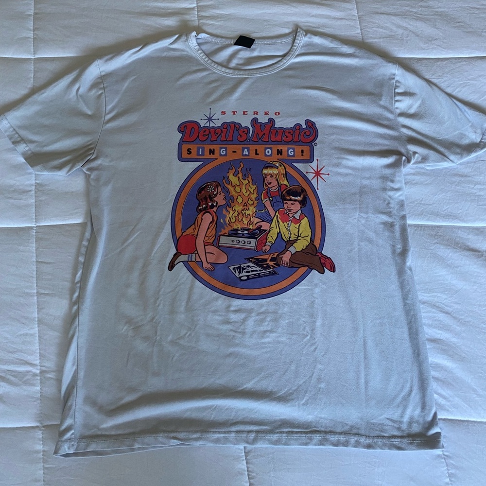 White Devils Music Sing Along Graphic T Shirt